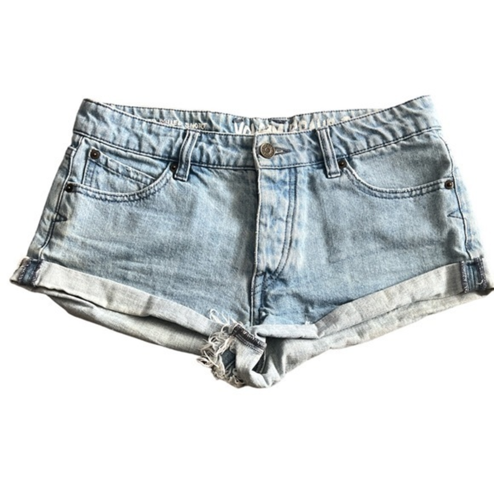 Volcom Brand‎ Jeans Women's Stone Rolled Short Jean Shorts Sz. 3 Juniors